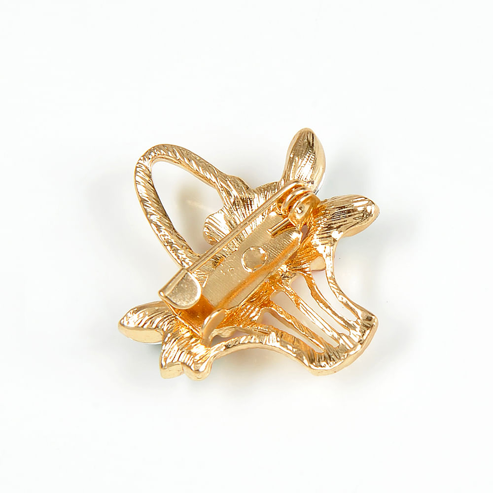 Brosa martisor cos cu flori rosii - 3 | YEO