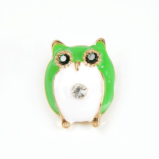 Brosa martisor bufnita verde