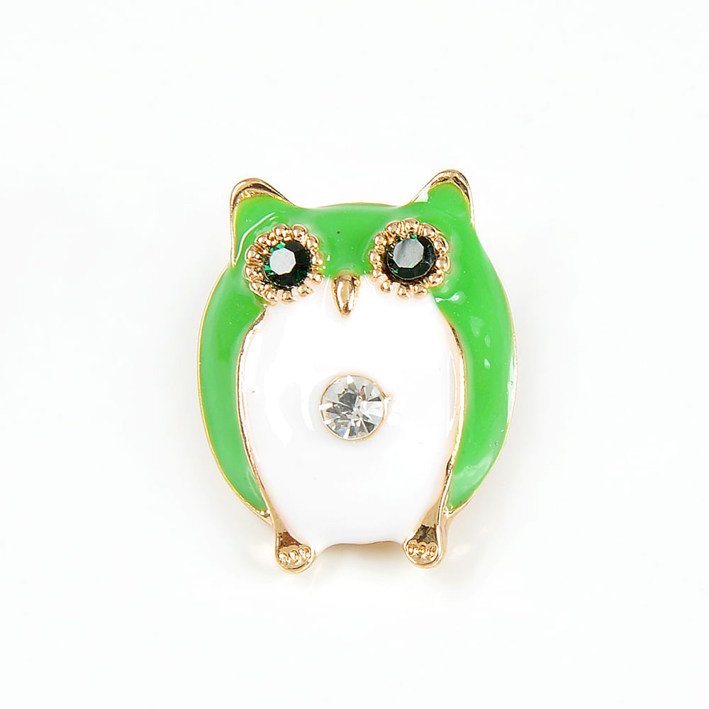 Brosa martisor bufnita verde