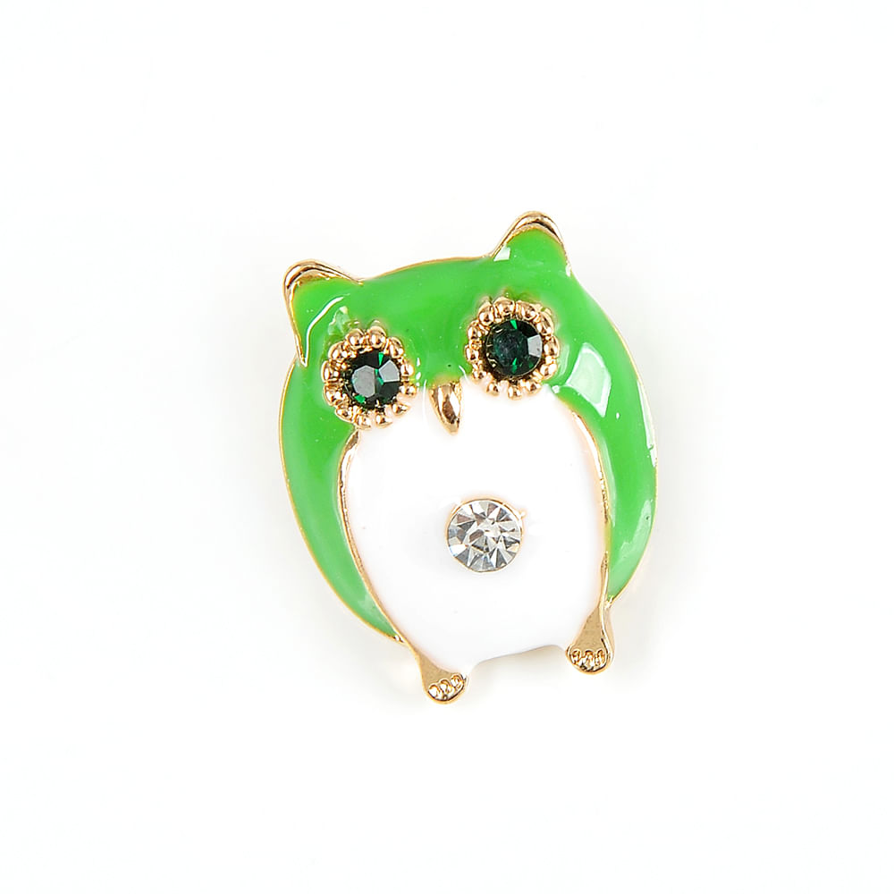 Brosa martisor bufnita verde - 2 | YEO