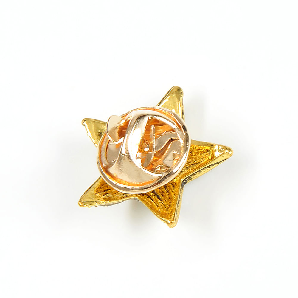 Brosa martisor stea aurie cu perle albe - 3 | YEO