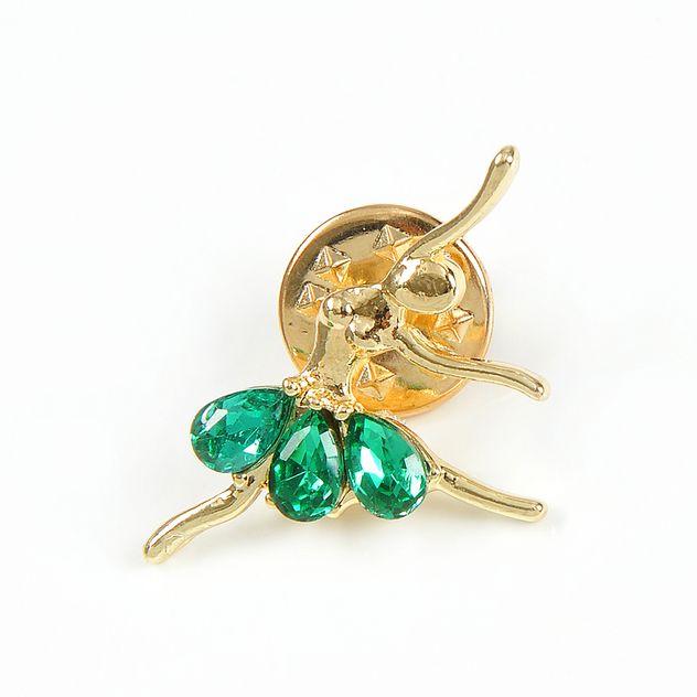 Brosa martisor balerina cu fusta verde