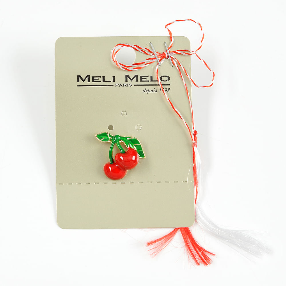 Brosa martisor cirese rosii - 1 | YEO