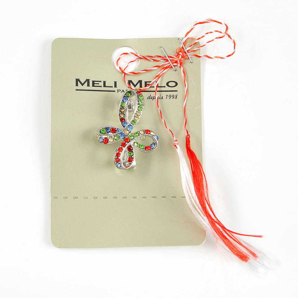 Brosa martisor cu pietre multicolore - 1 | YEO