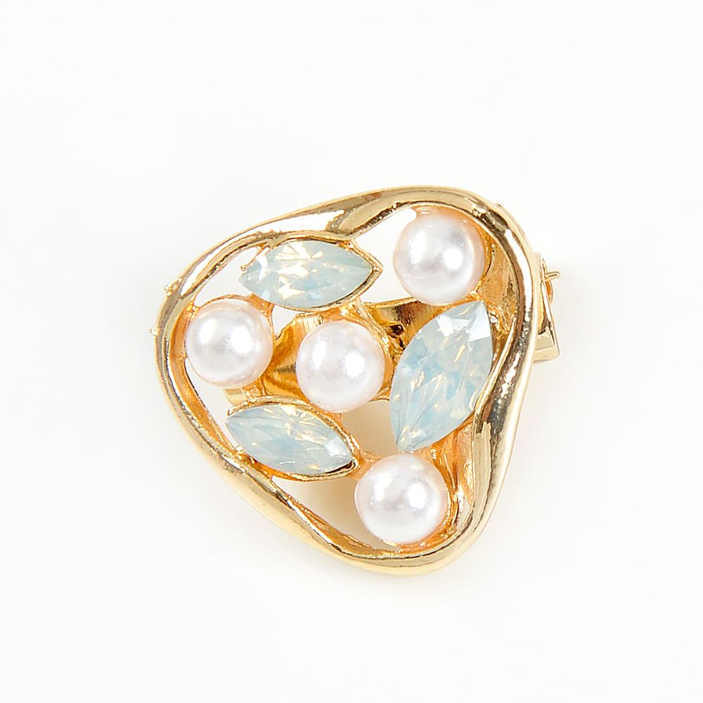 Brosa martisor cu perle si pietre - 2 | YEO