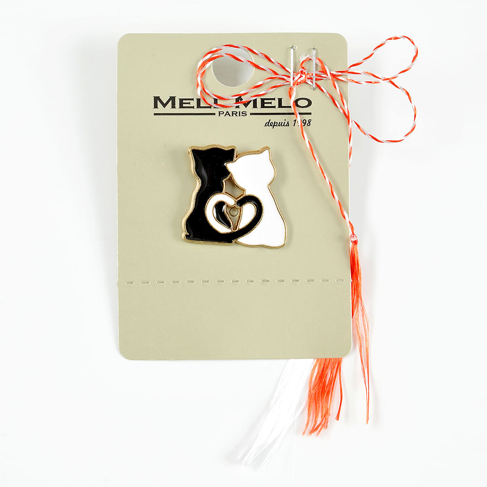 Brosa martisor pisici indragostite - 1 | YEO