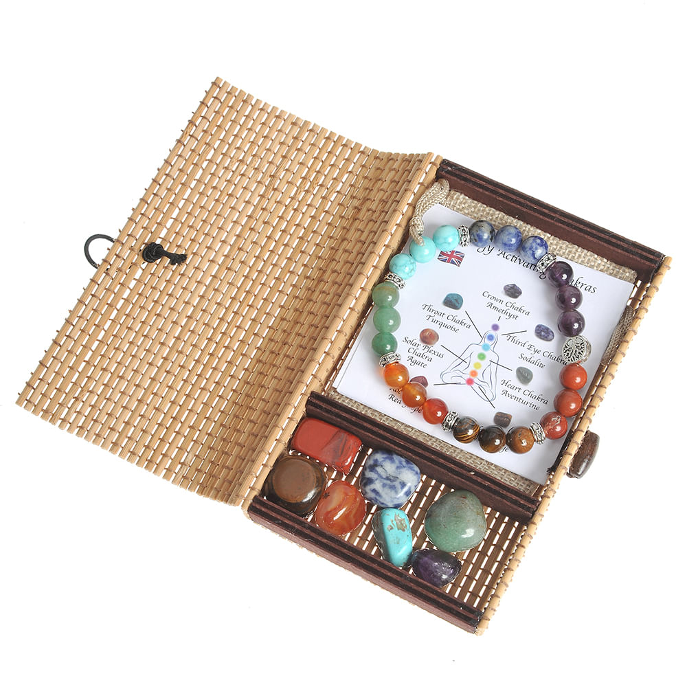 Set bratara cu pietre naturale multicolore - 1 | YEO