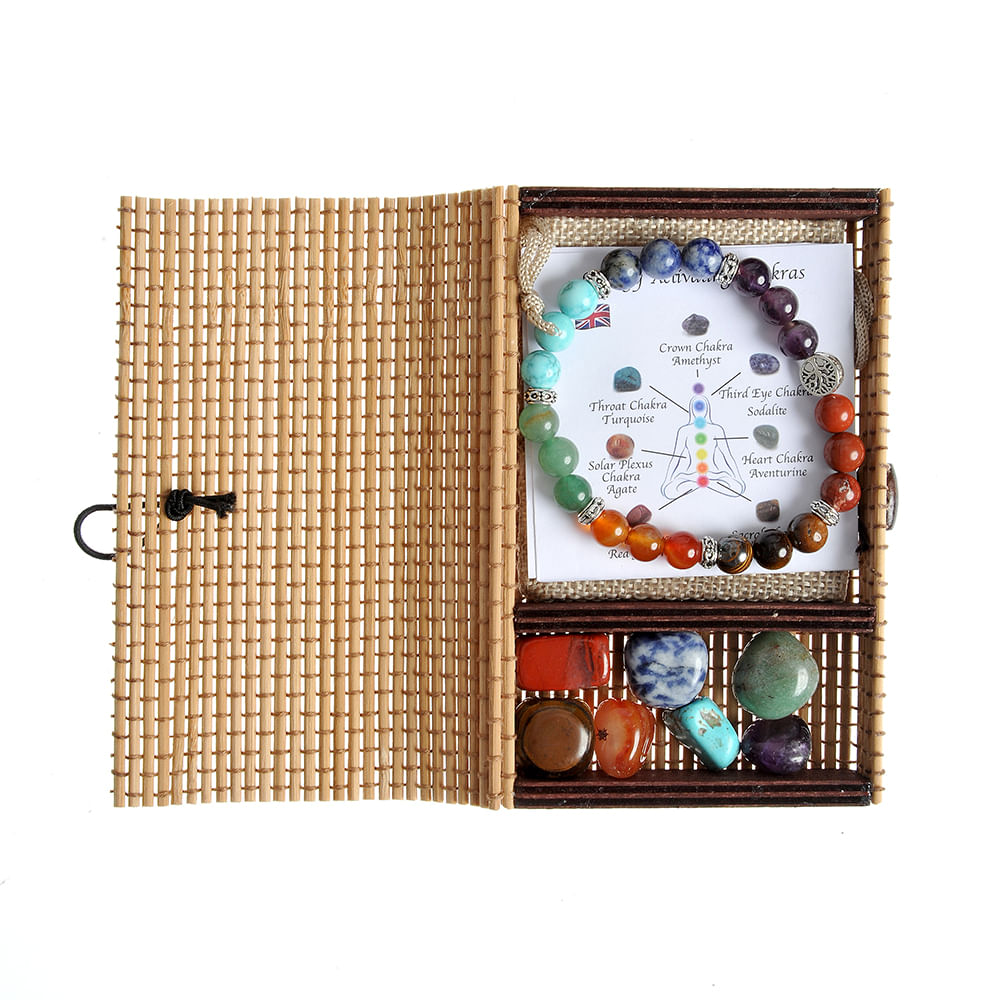 Set bratara cu pietre naturale multicolore - 3 | YEO