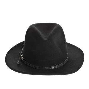 Palarie fedora cu snur negru