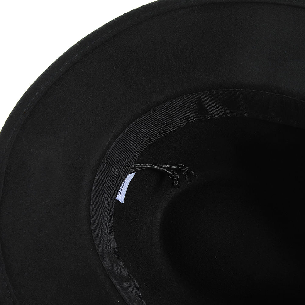 Palarie fedora cu snur negru - 4 | YEO
