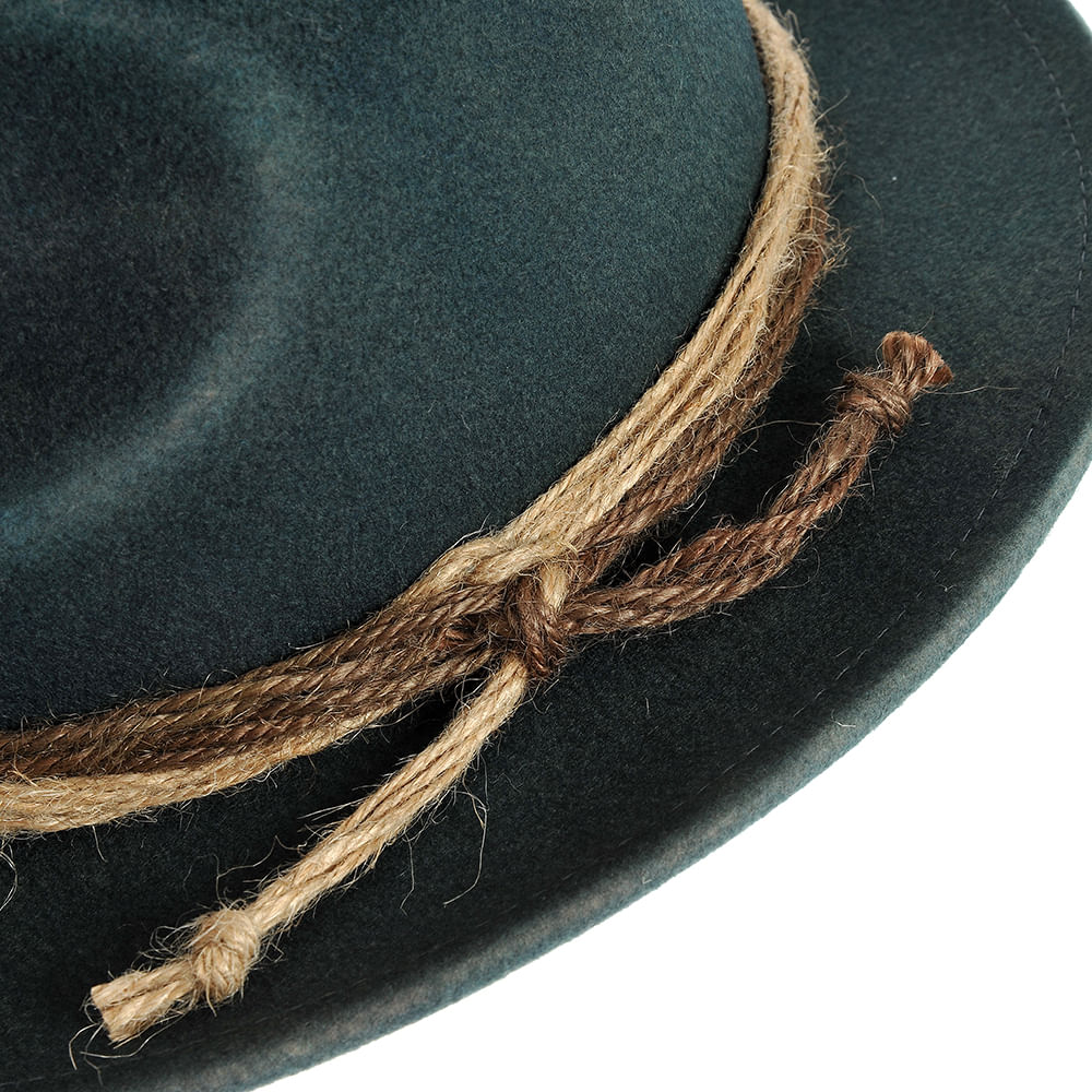 Palarie fedora bleumarin cu snur - 4 | YEO