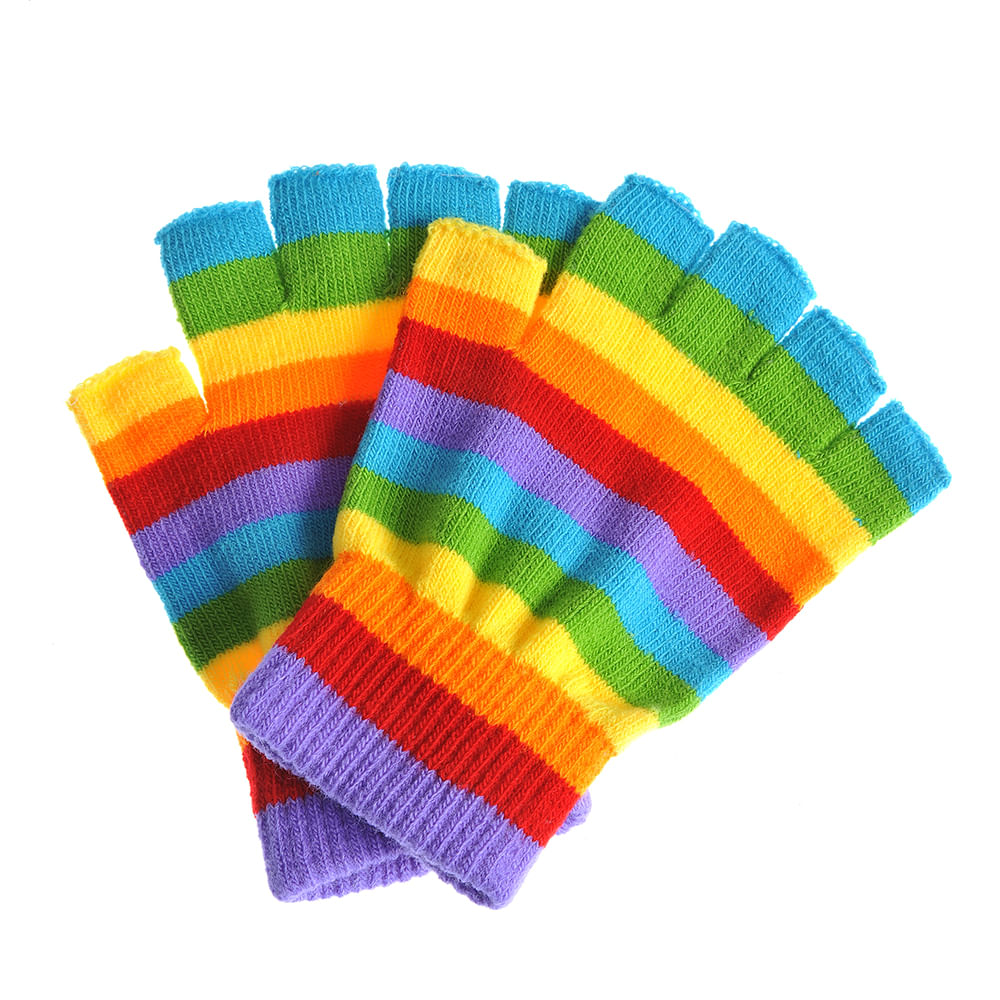 Manusi multicolore fara degete - 1 | YEO