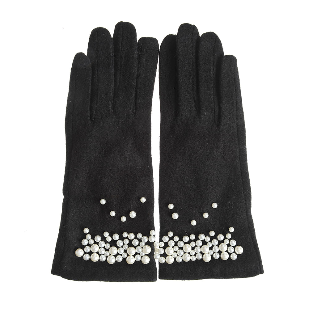 Manusi negre cu perle albe - 3 | YEO