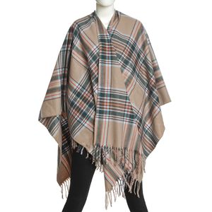 Poncho multicolor cu dungi