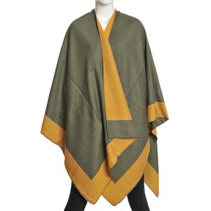 Poncho model bicolor