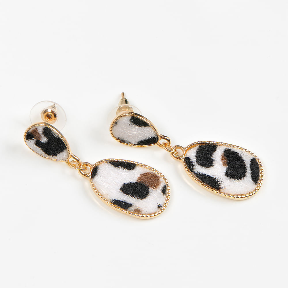 Cercei Toujours cu model animal print - 1 | YEO