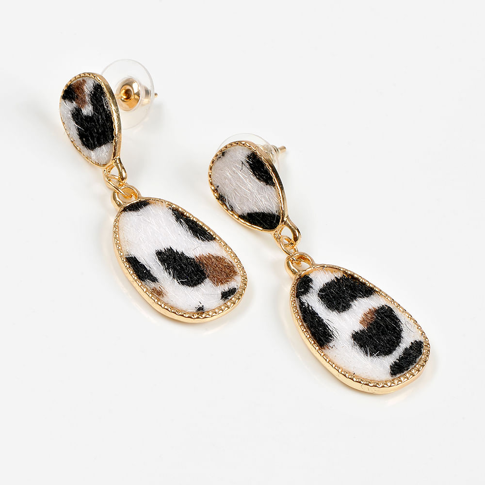 Cercei Toujours cu model animal print - 2 | YEO
