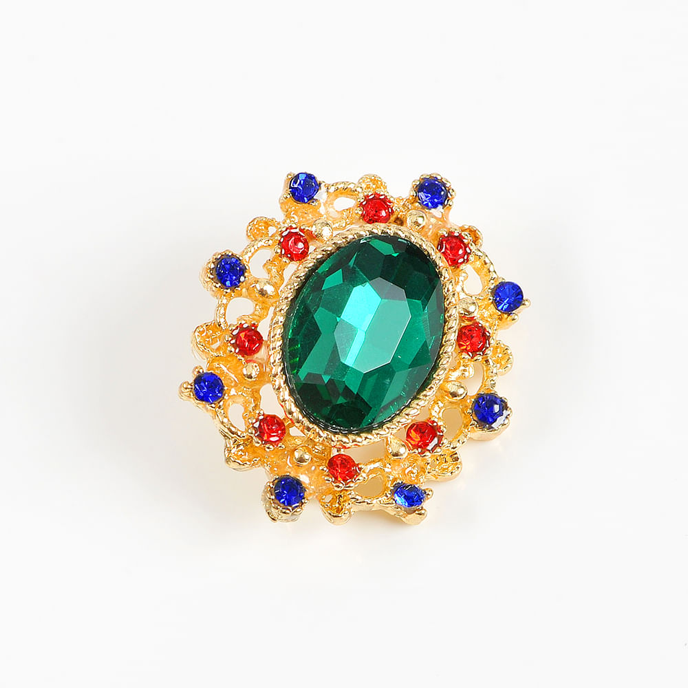 Brosa eleganta cu pietre multicolore - 2 | YEO