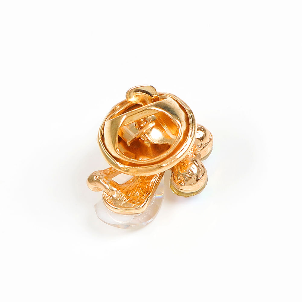 Brosa martisor fluture auriu cu aripi albe - 3 | YEO