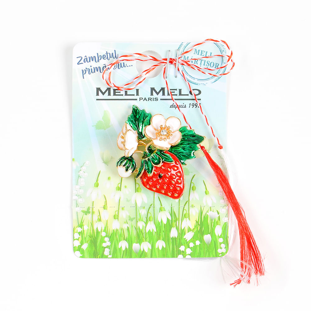 Brosa martisor capsuna - 1 | YEO