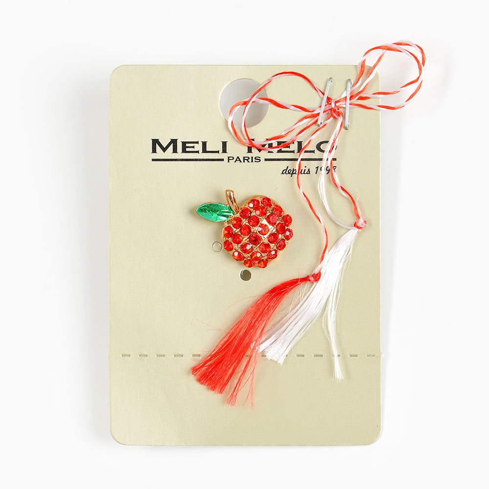 Brosa martisor mar cu pietre rosii - 1 | YEO
