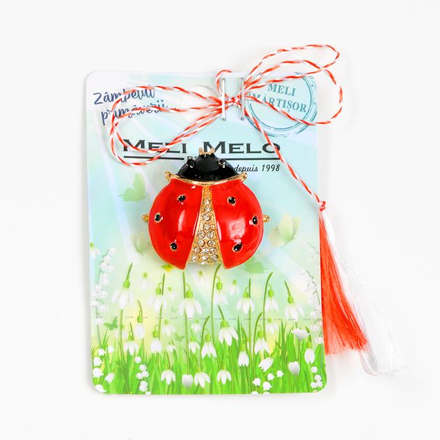 Brosa martisor buburuza