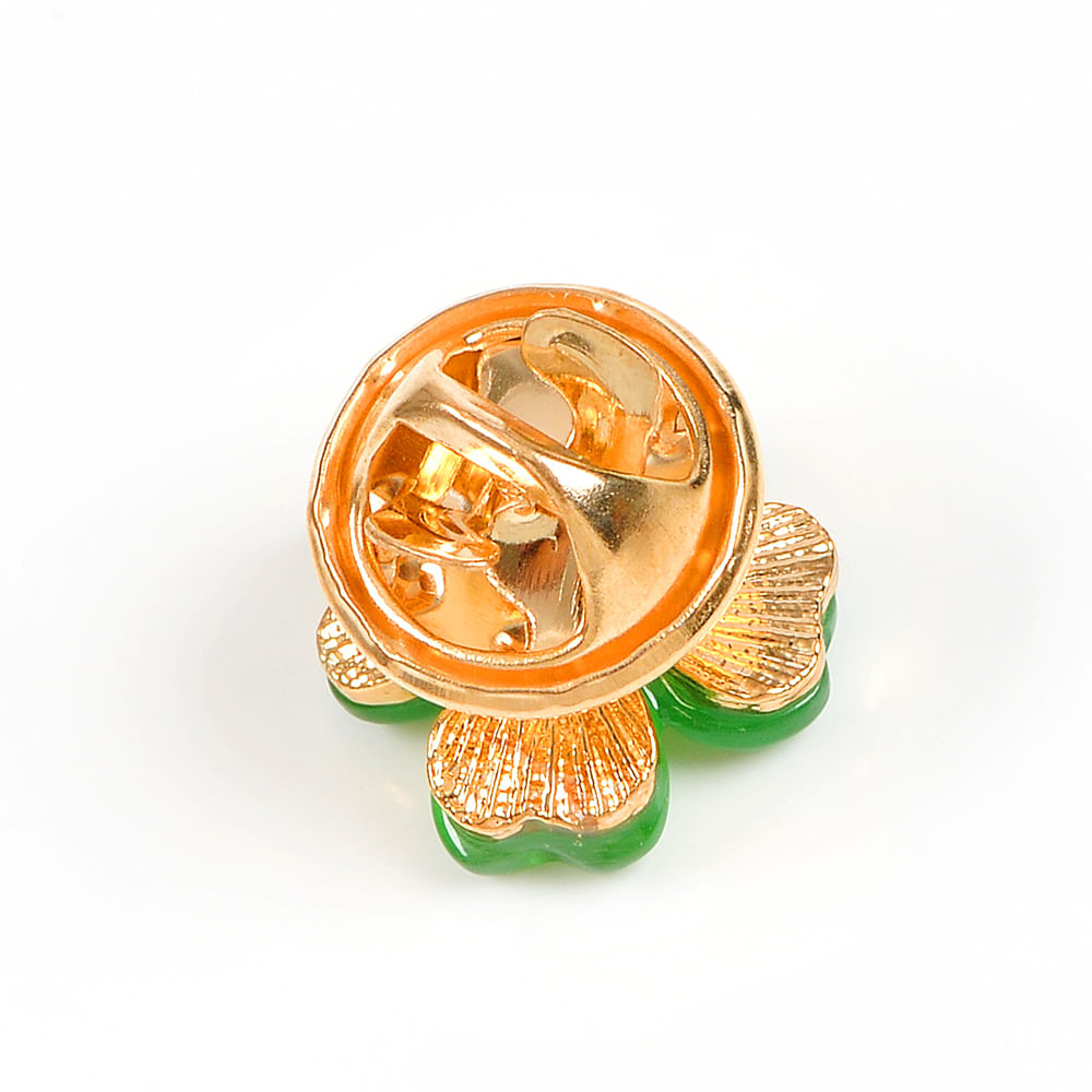 Brosa martisor trifoi cu patru foi verde - 3 | YEO