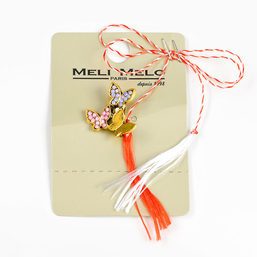 Brosa martisor trei fluturi colorati - 1 | YEO