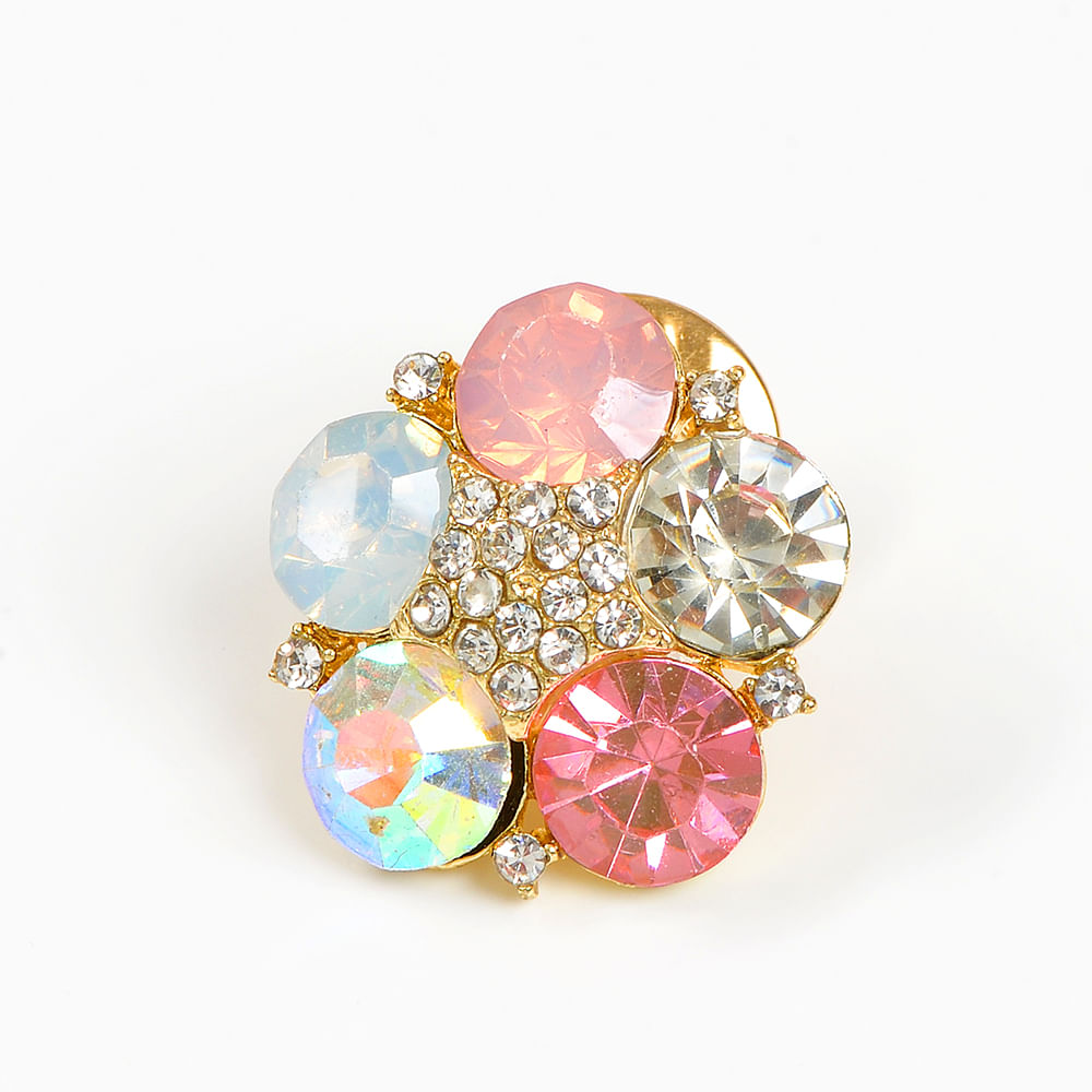 Brosa martisor cu pietre multicolore - 2 | YEO