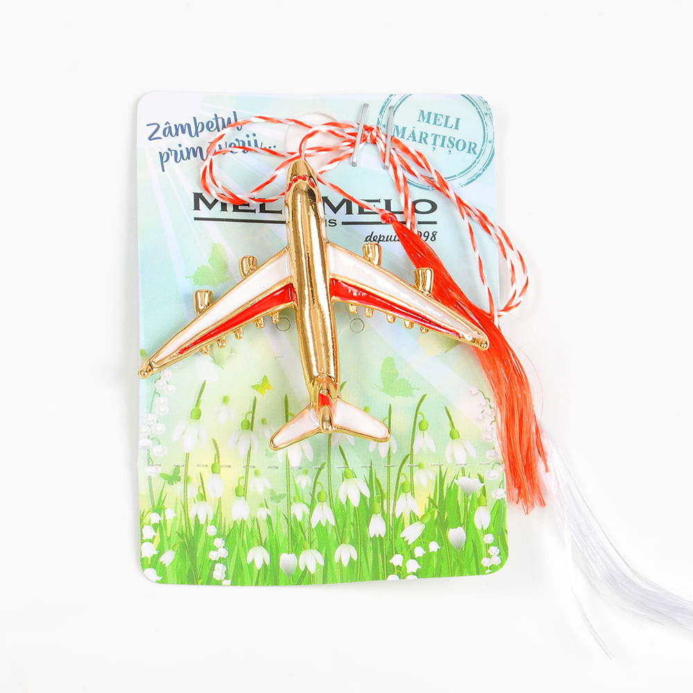 Brosa martisor avion - 1 | YEO