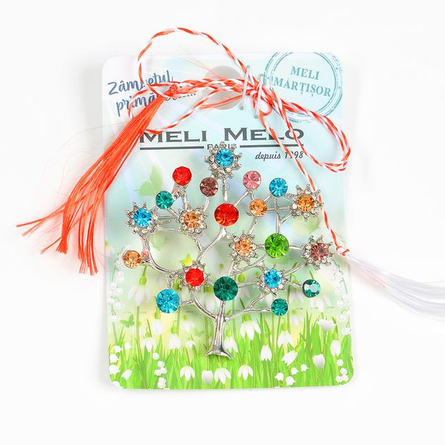 Brosa martisor Copacul Vietii multicolor