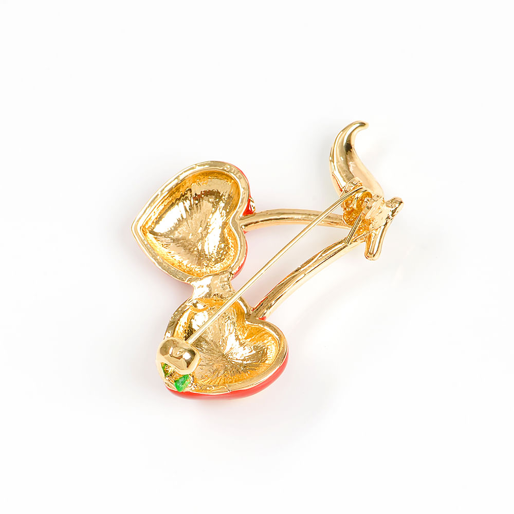 Brosa martisor cirese in forma de inima - 3 | YEO