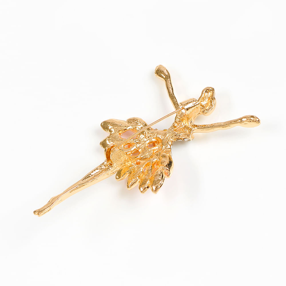 Brosa martisor balerina cu fusta roz - 3 | YEO