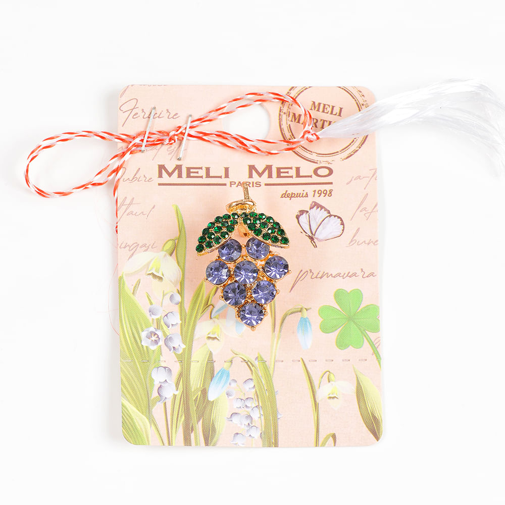 Brosa martisor floare liliac mov - 1 | YEO