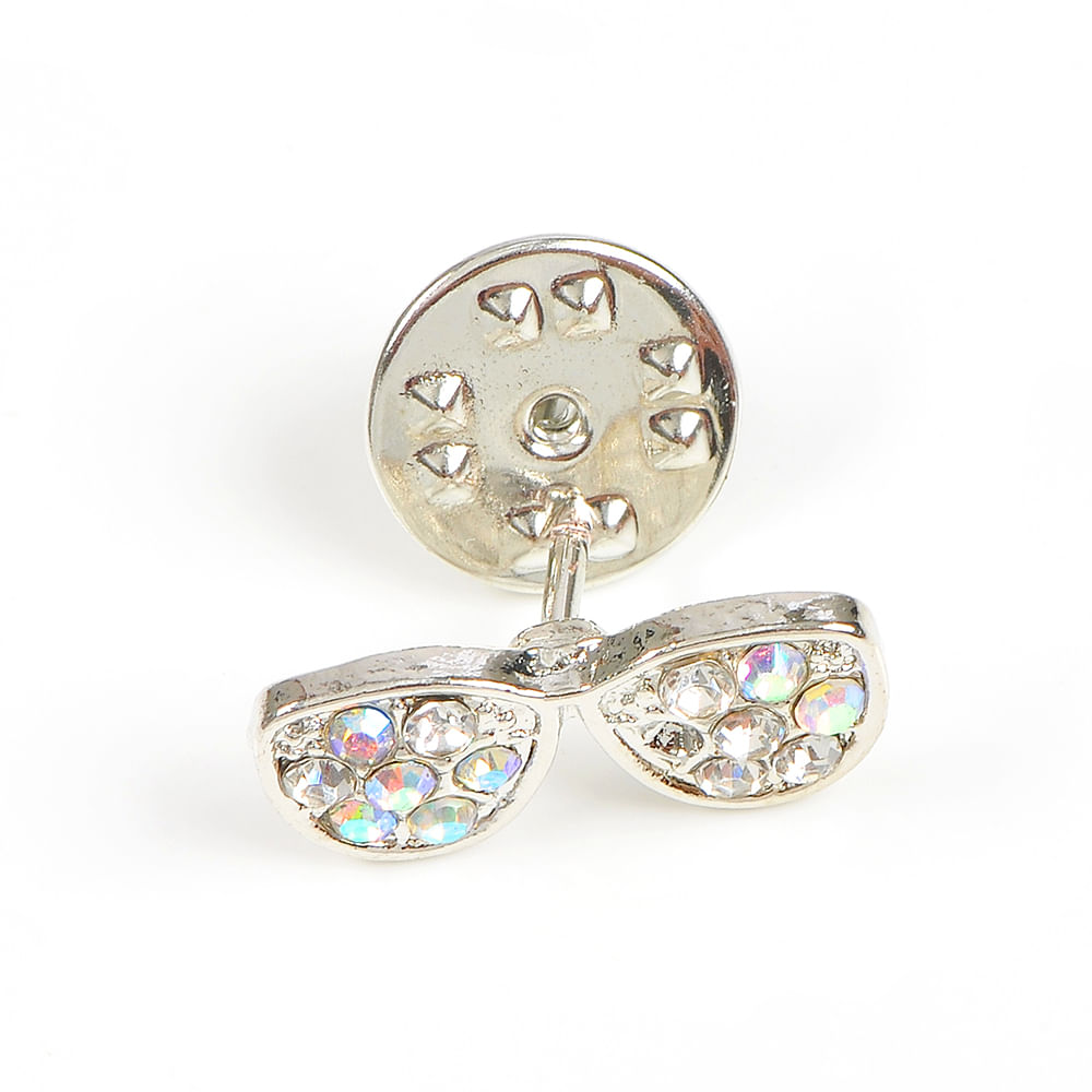 Brosa martisor ochelari cu pietre - 2 | YEO