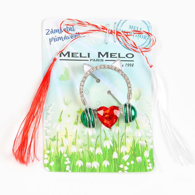 Brosa martisor casti muzicale