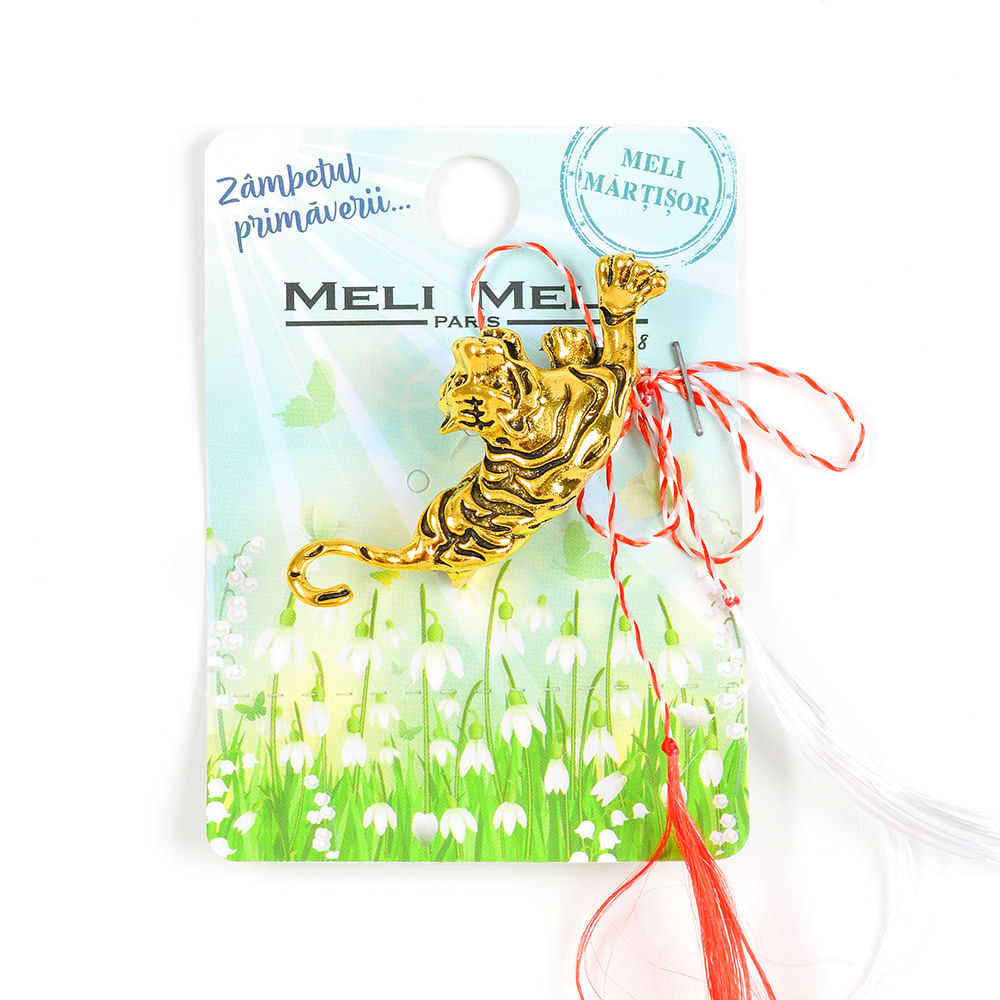 Brosa martisor tigru auriu - 1 | YEO