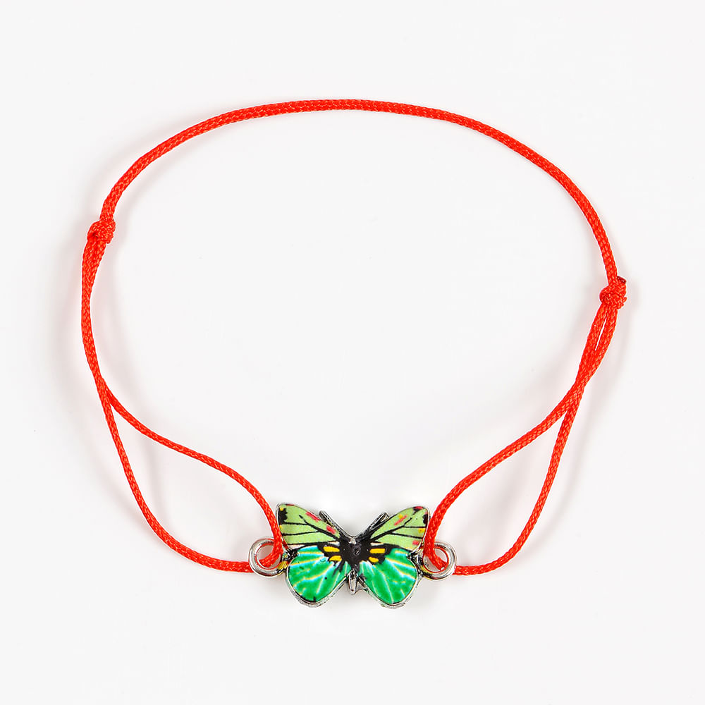 Bratara martisor cu fluture verde - 1 | YEO