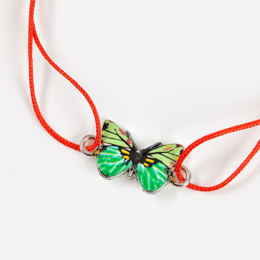 Bratara martisor cu fluture verde - 2 | YEO
