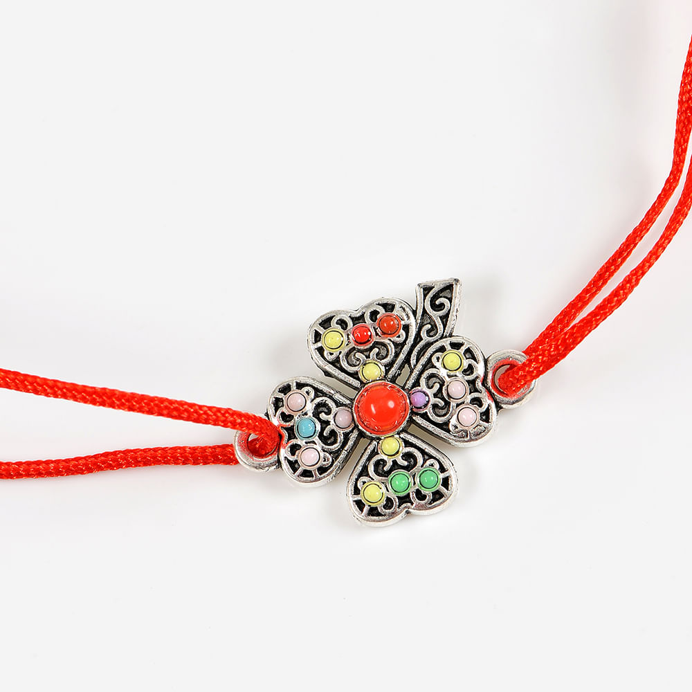 Bratara martisor trifoi cu pietre colorate - 2 | YEO