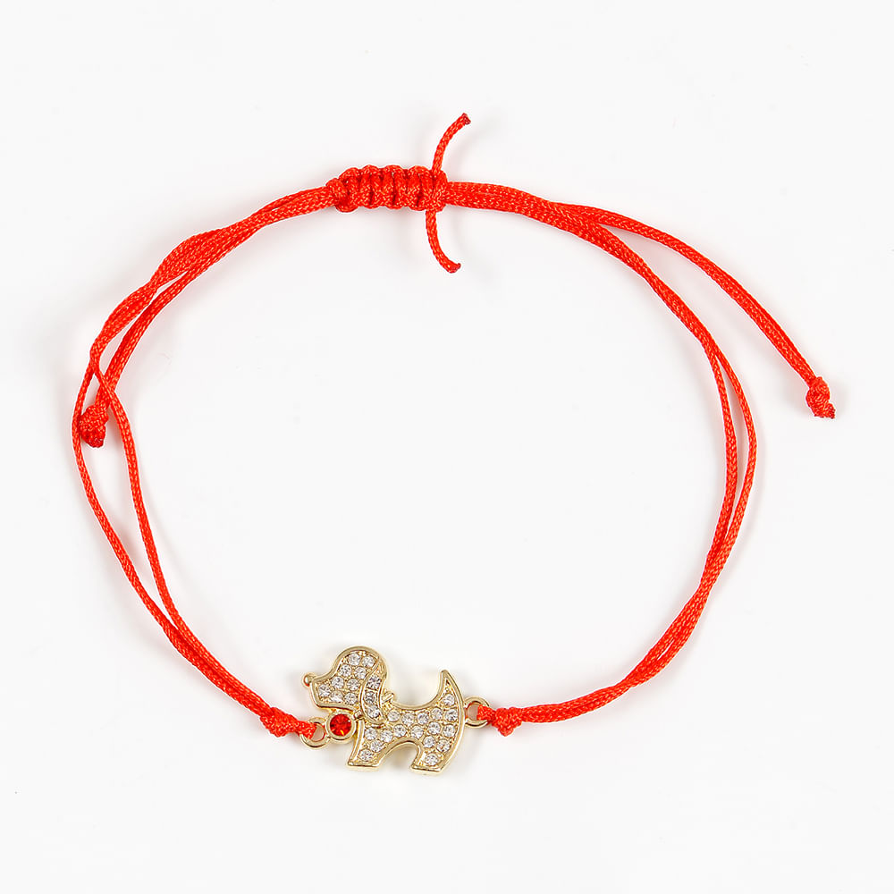 Bratara martisor catelus auriu - 1 | YEO