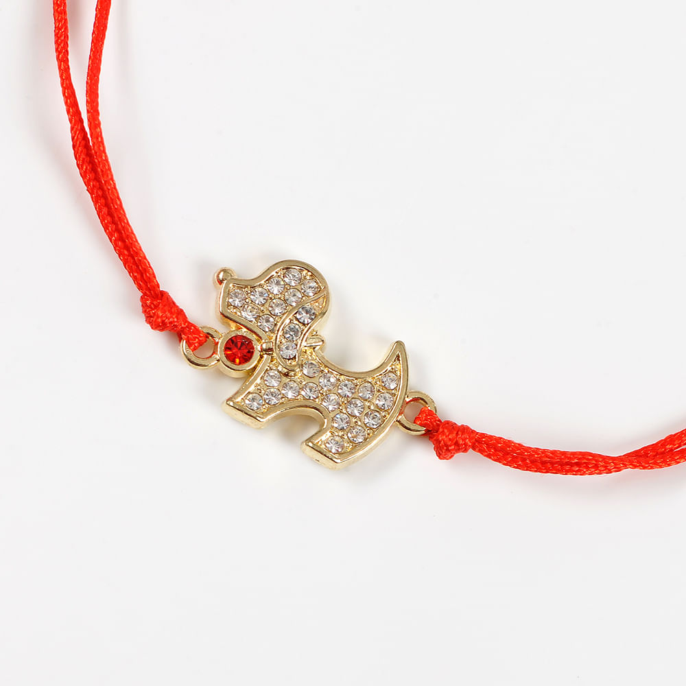 Bratara martisor catelus auriu - 2 | YEO