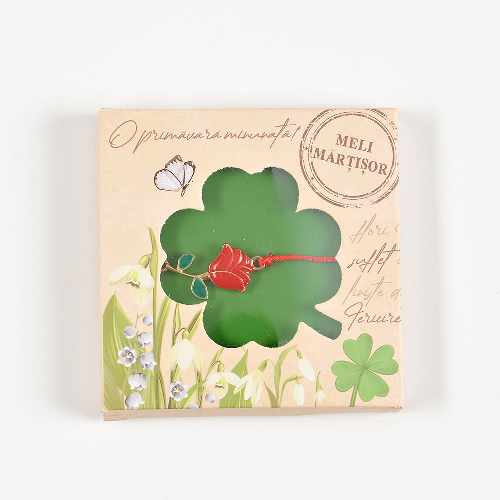 Bratara martisor cu trandafir