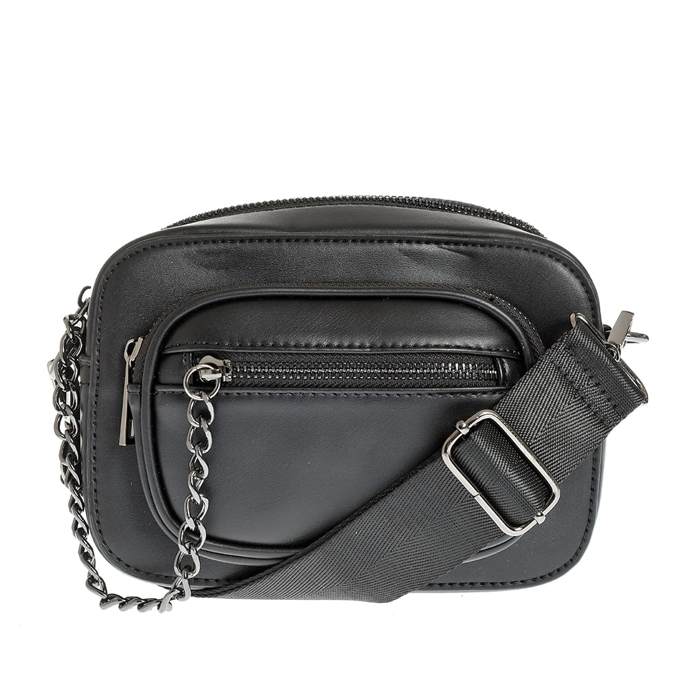 Borseta neagra cu buzunare multiple - 1 | YEO