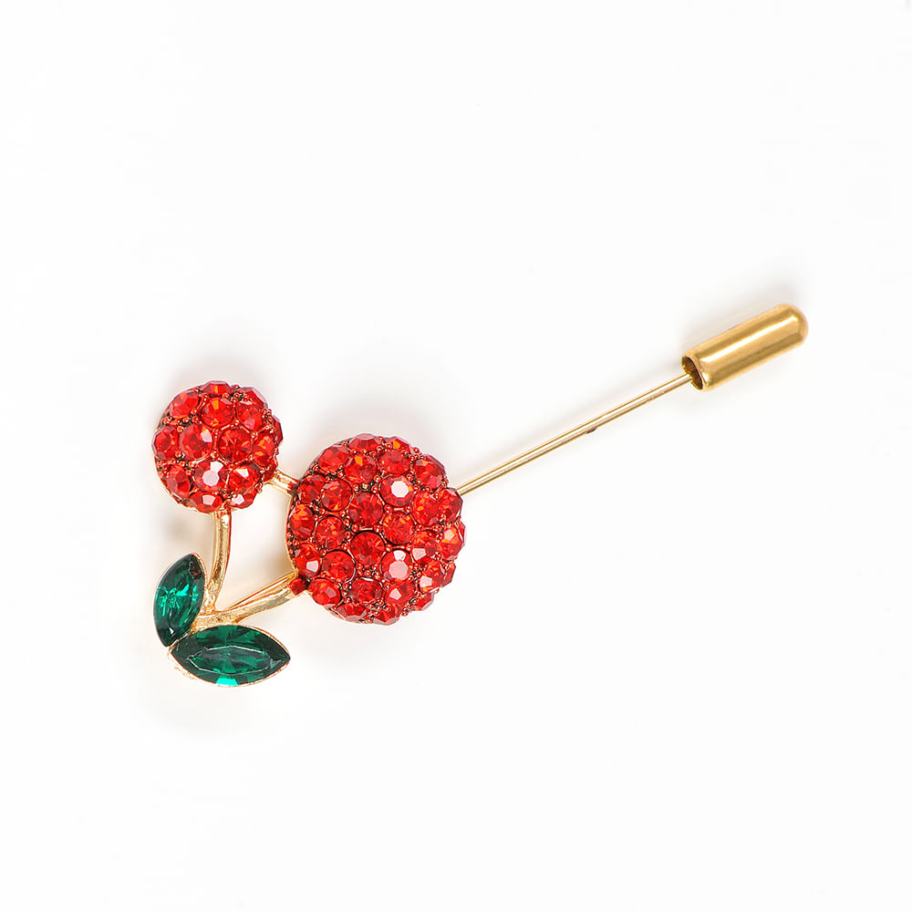 Brosa martisor tip ac de rever cu cirese - 2 | YEO