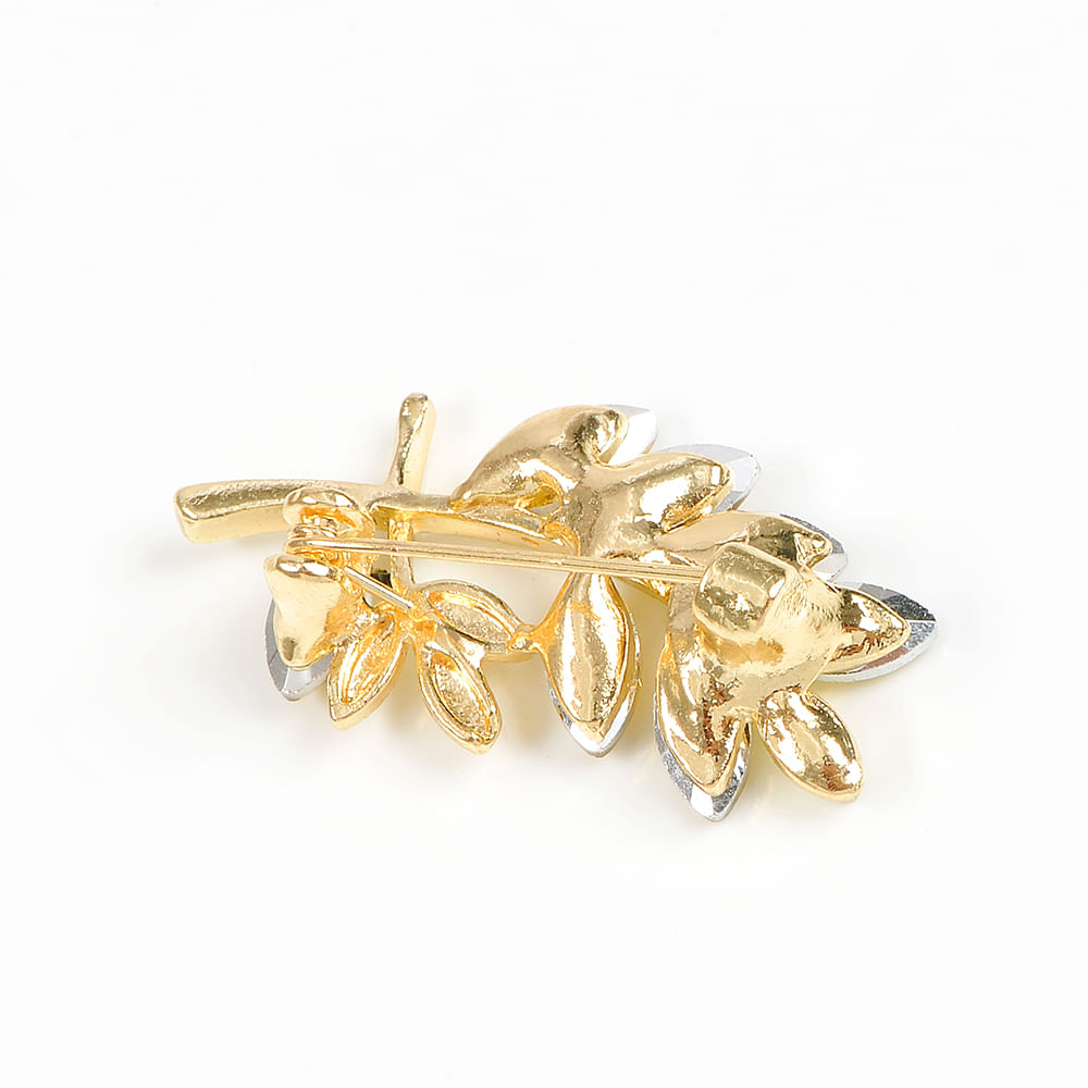 Brosa martisor frunza aurie - 3 | YEO