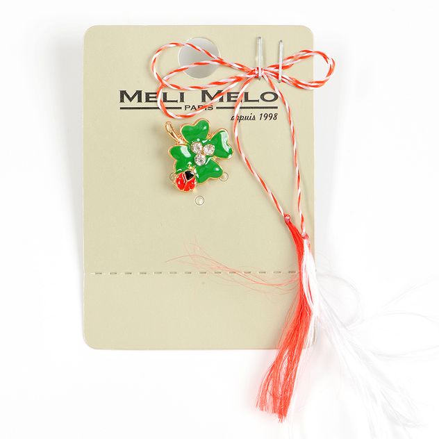 Brosa martisor trifoi cu buburuza