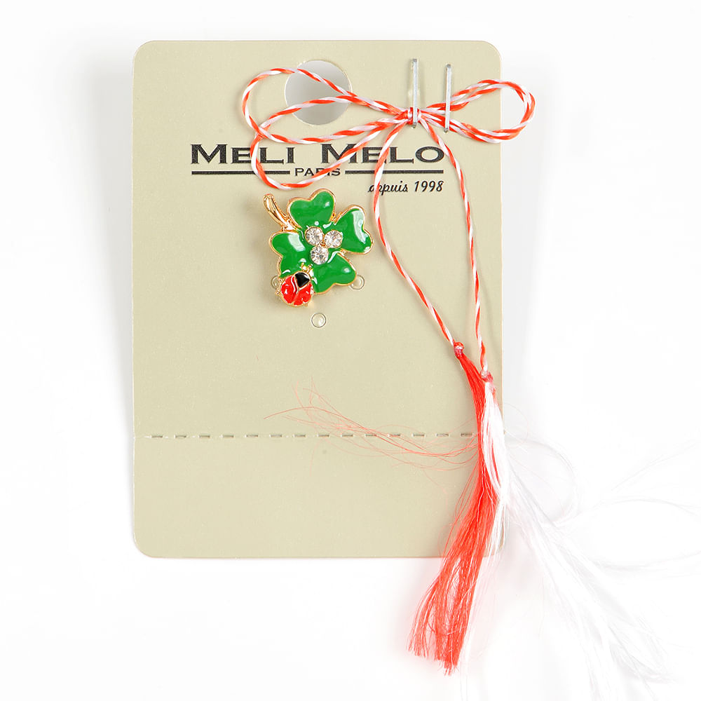 Brosa martisor trifoi cu buburuza - 1 | YEO