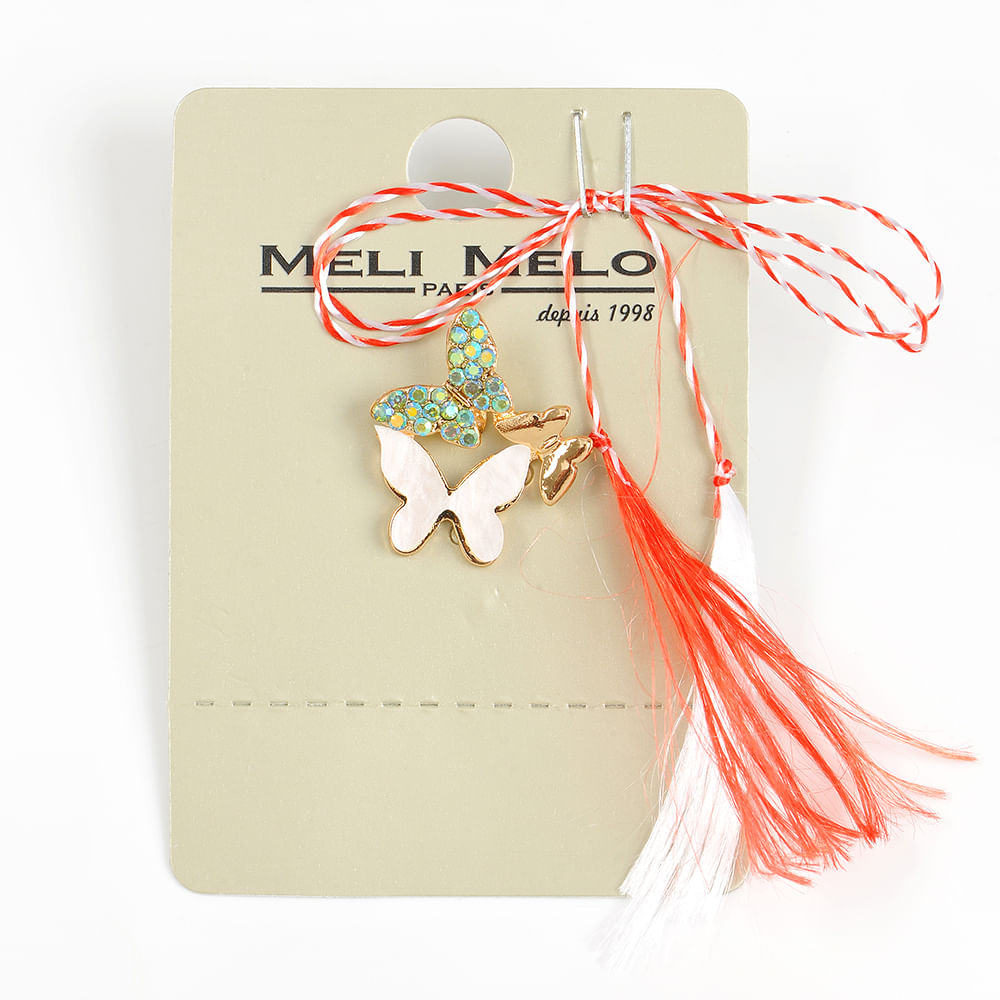 Brosa martisor fluturi multicolori - 1 | YEO