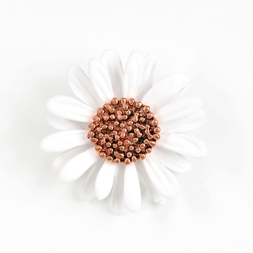 Brosa martisor floare margareta alba - 2 | YEO